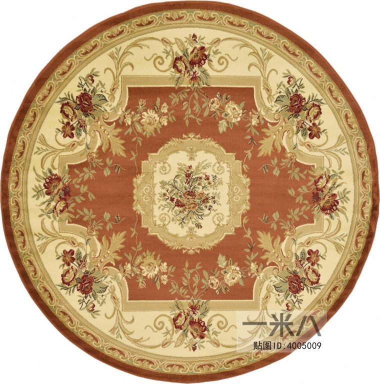 圆形古典欧式地毯
