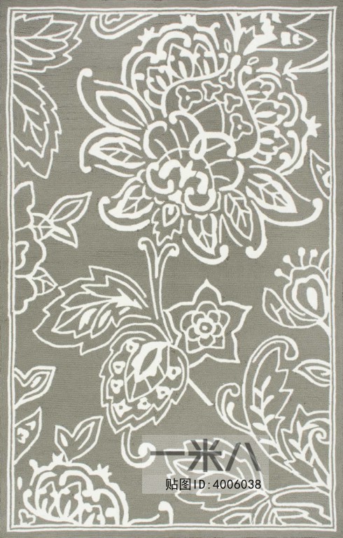 灰色素色花纹地毯贴图素材