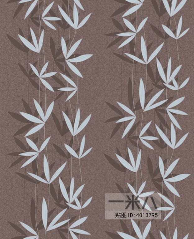 现代植物图案花纹壁纸