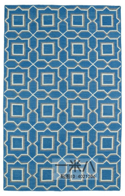 现代风格纯色几何地毯贴图