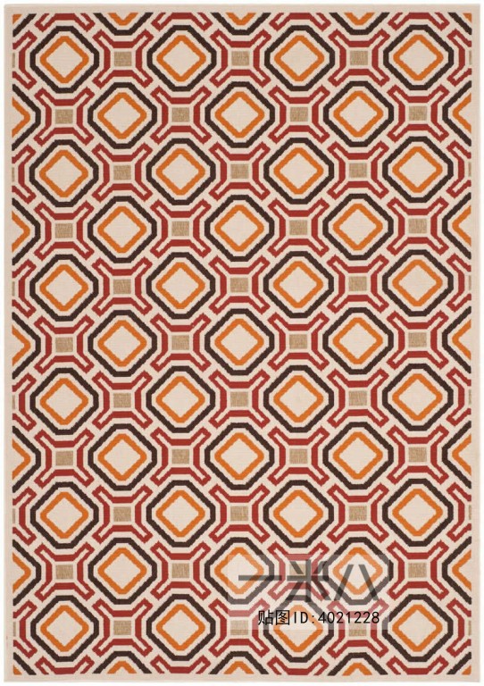 美式简约地毯贴图