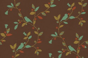 Animal And Plant Pattern Wallpaper